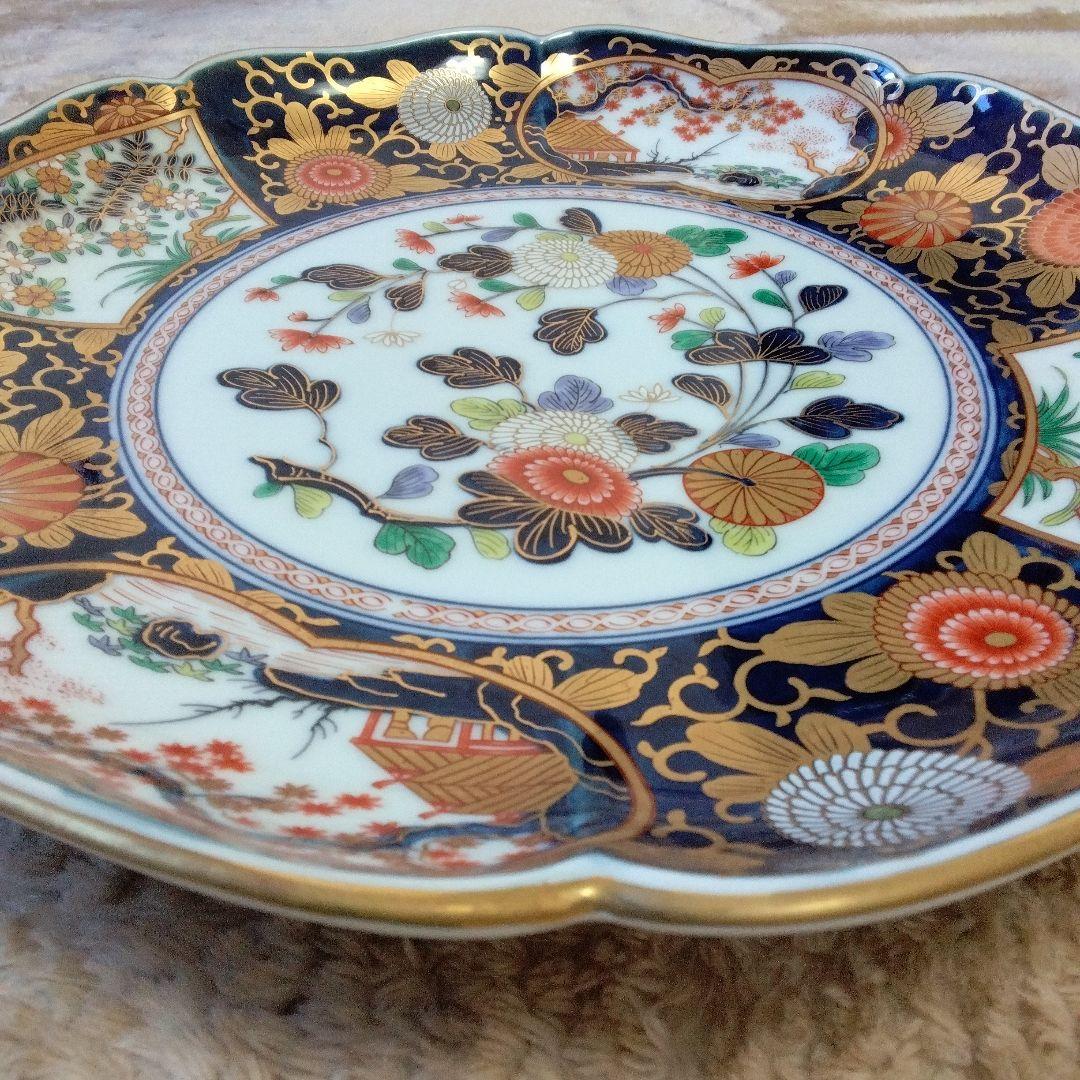 蔵出し　賞美堂其泉　美術有田焼 琳派 古伊万里 盛皿 共箱付