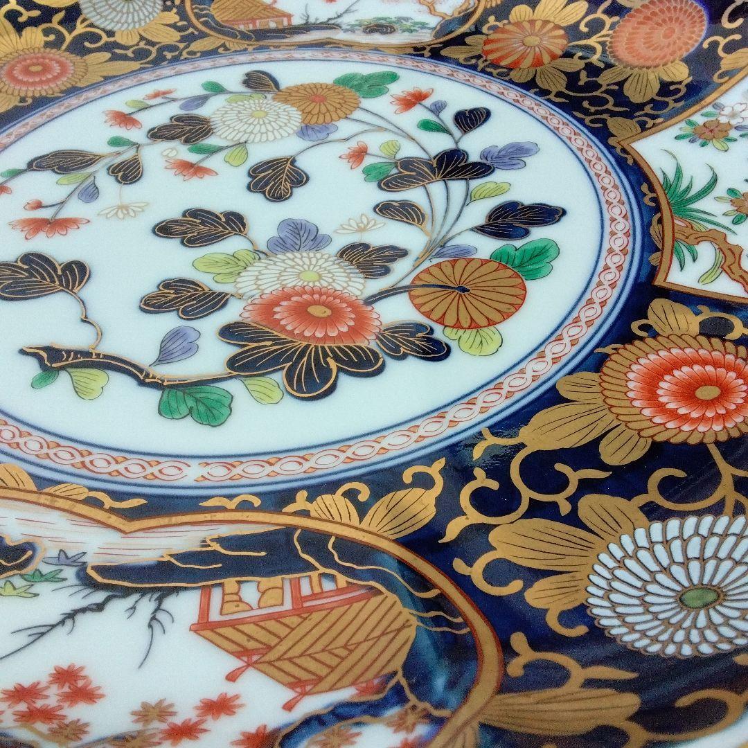 蔵出し　賞美堂其泉　美術有田焼 琳派 古伊万里 盛皿 共箱付