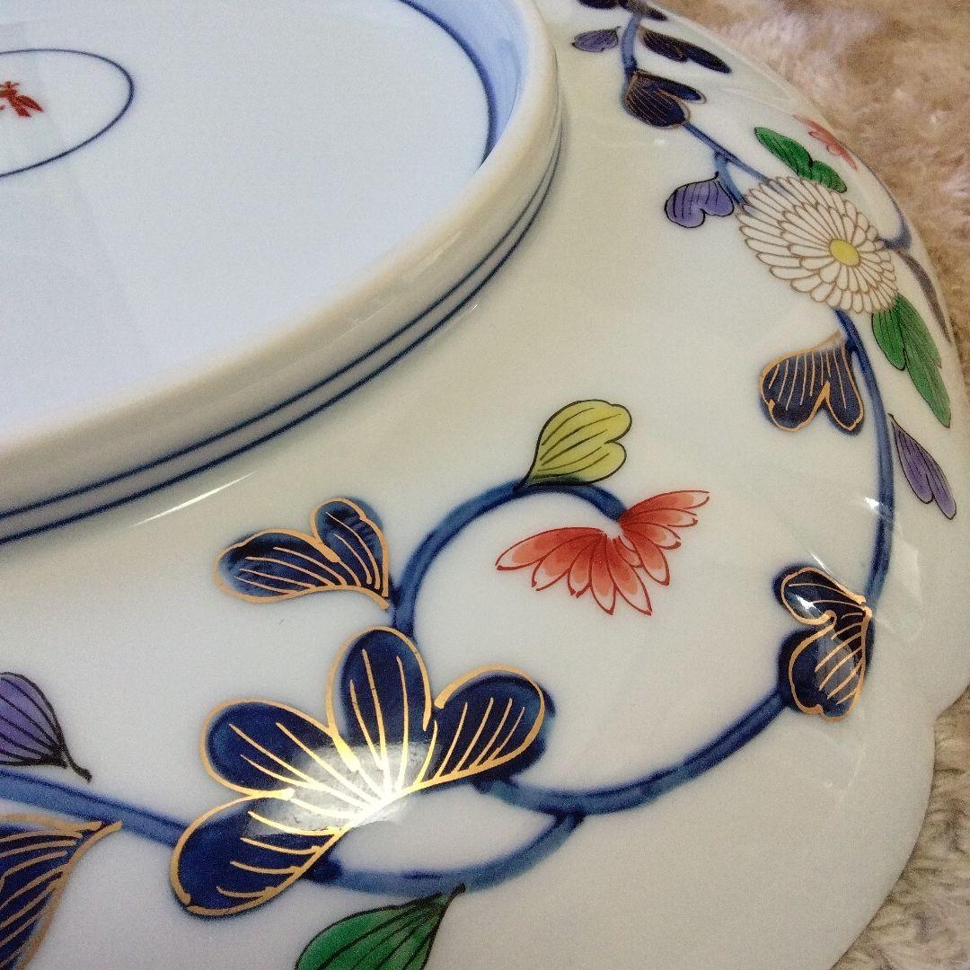 蔵出し　賞美堂其泉　美術有田焼 琳派 古伊万里 盛皿 共箱付