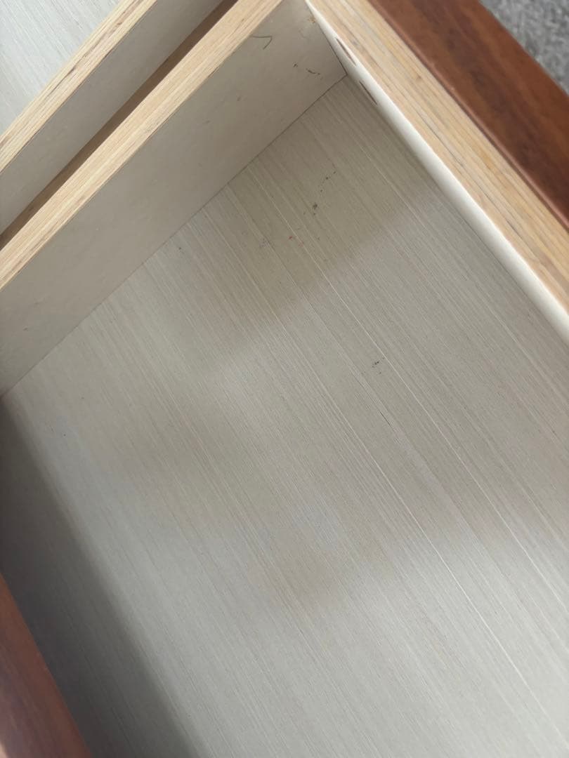 無印良品　無垢材テーブル（引出付） ウォールナット材 幅１４０ｃｍ