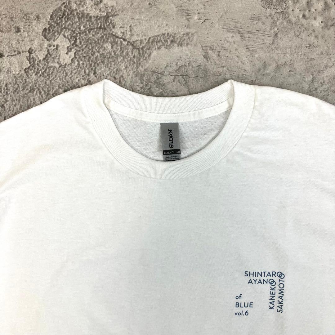 坂本慎太郎 カネコアヤノ LIVE 長袖Tシャツ ロンT 古着 プリント 白 L