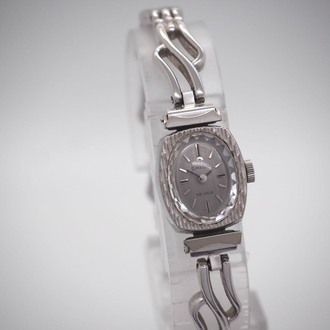 719【美品】OMEGA 時計　DeVille レディース　手巻き　シルバー