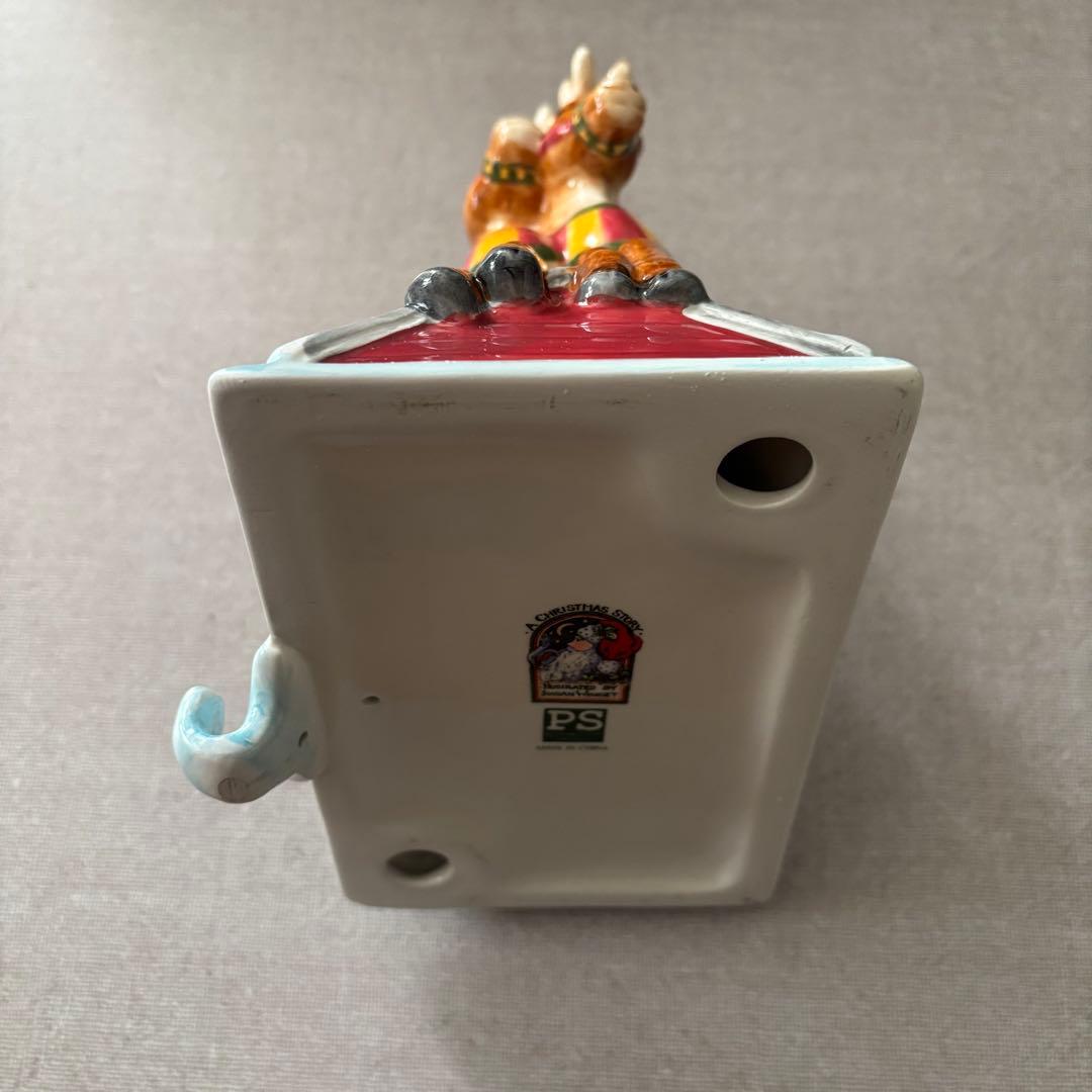 ポートメリオン クリスマス トナカイの靴下掛け ストッキングホルダー