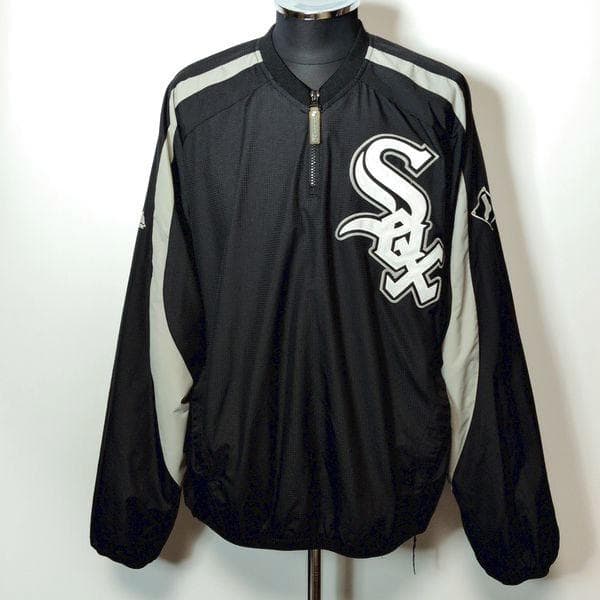 ホワイトソックス マジェスティック ハーフジップ ジャケット M プルオーバー