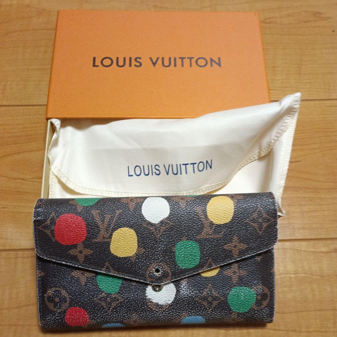 LOUISVUITTON　二つ折り財布　草間弥生　コラボ　サラ　限定品　シリ有