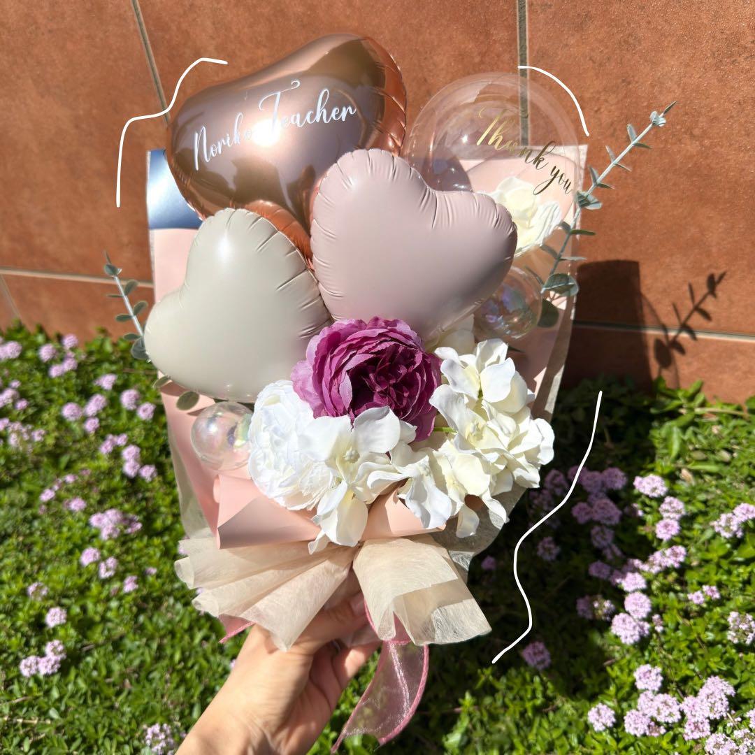 専用3点☻卒業式❤︎バルーンブーケ花束｜風船 ギフト 周年祝い ピンク 誕生日