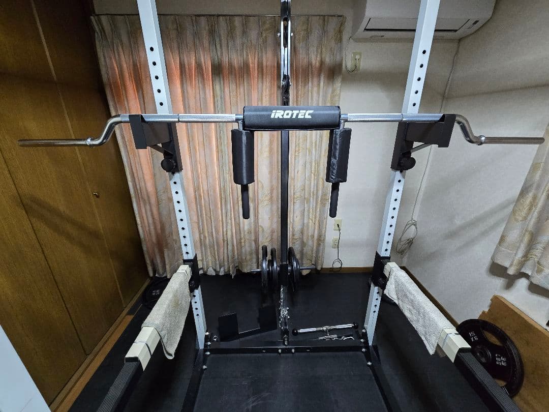 引き取り限定 iROTEC アイロテック セーフティースクワットバー 28mm