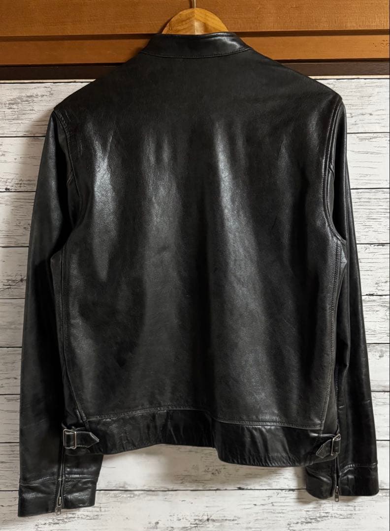 Armani Exchange ビンテージ　レザーライダースジャケット M