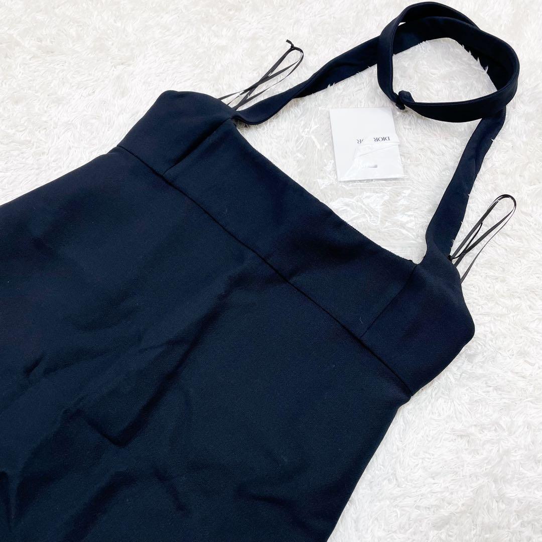 未使用級 クリスチャンディオール ホルターネック ドレスワンピース ブラック