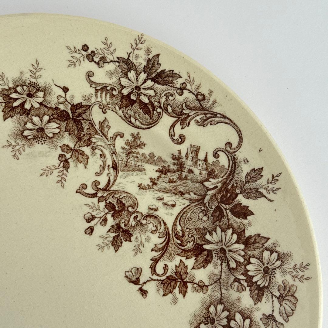 フランスアンティーク　ショワジールロワ　ポンパドール　ディナープレート