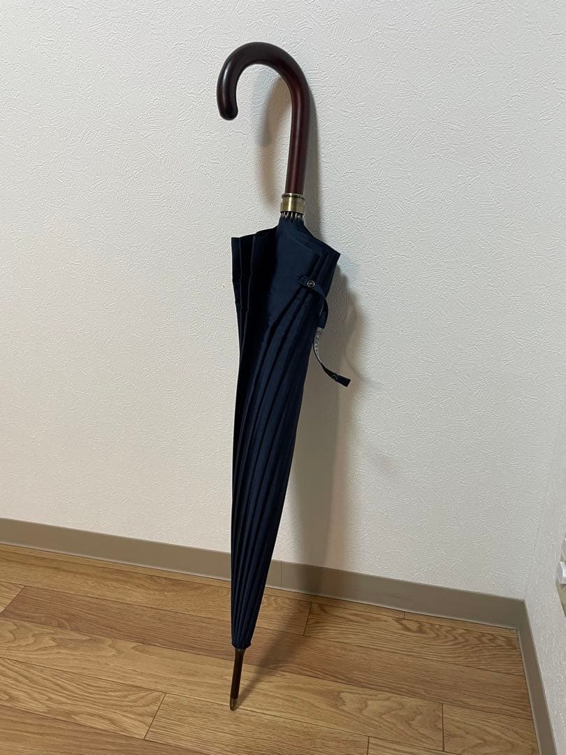 前原光榮商店　トンボ洋傘　【メンズ雨傘】シャドウ-ダークブルー×エンジ