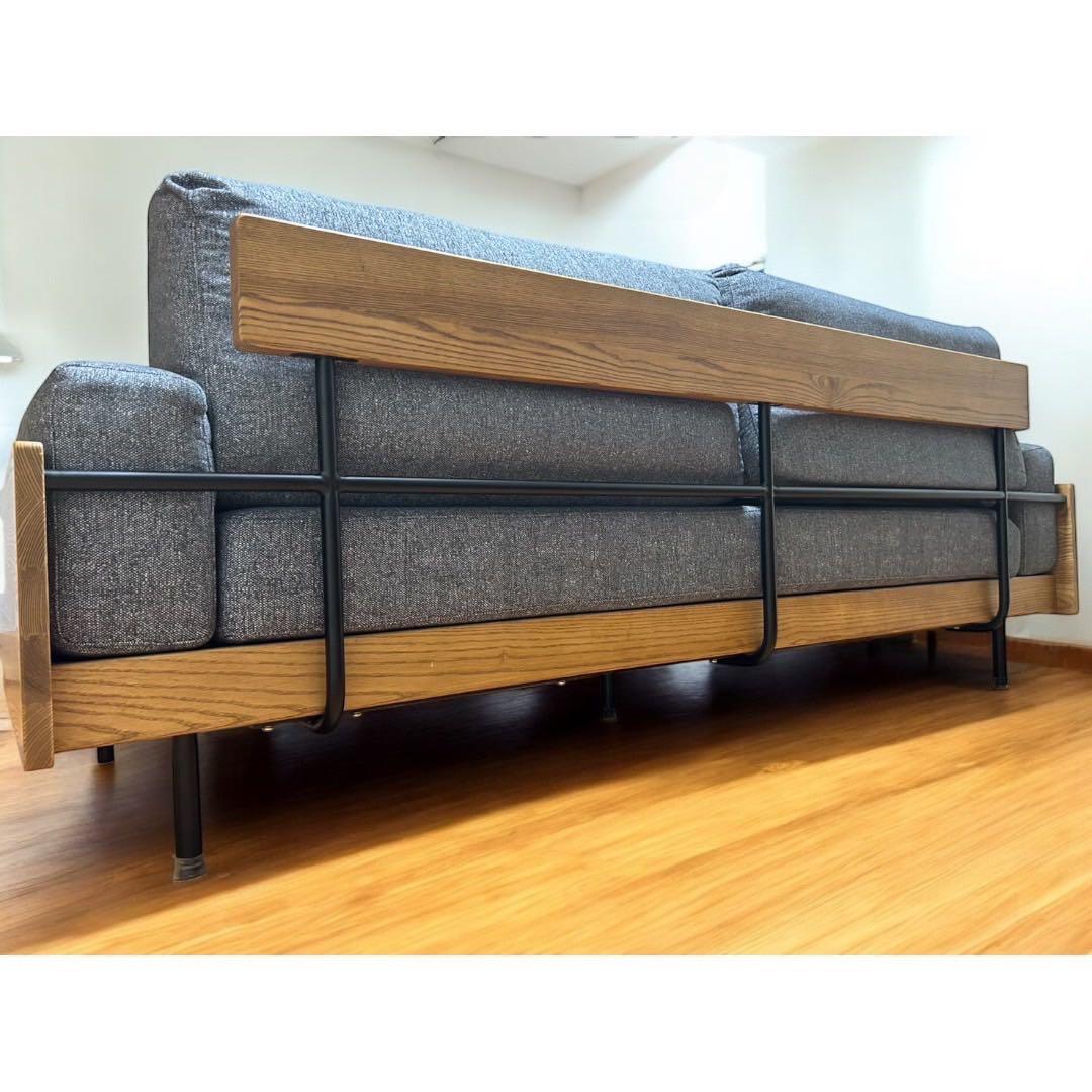 【今週末割引き中】unico トレル カバーリングソファ3シーター グレー＋α