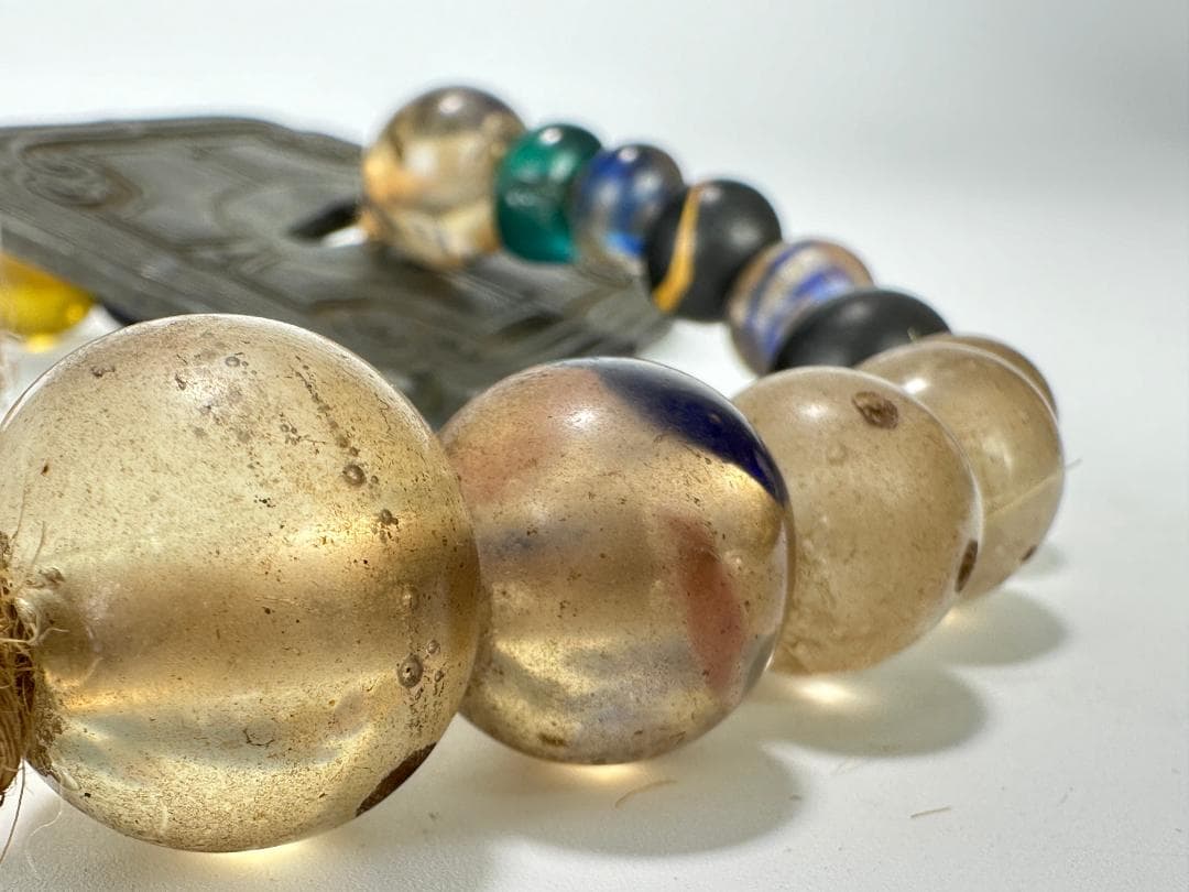 北海道アイヌ民族　アイヌ玉　首飾りタマサキ