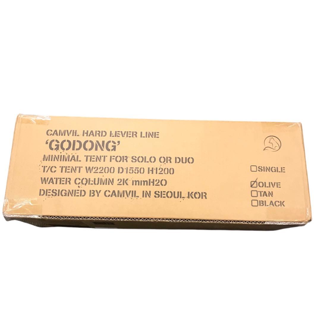【開封・未使用】CAMVIL Godong テント カーキ 2人用 キャンプ