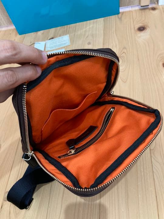 Paul Smith ボディーバッグ ネイビー オレンジ