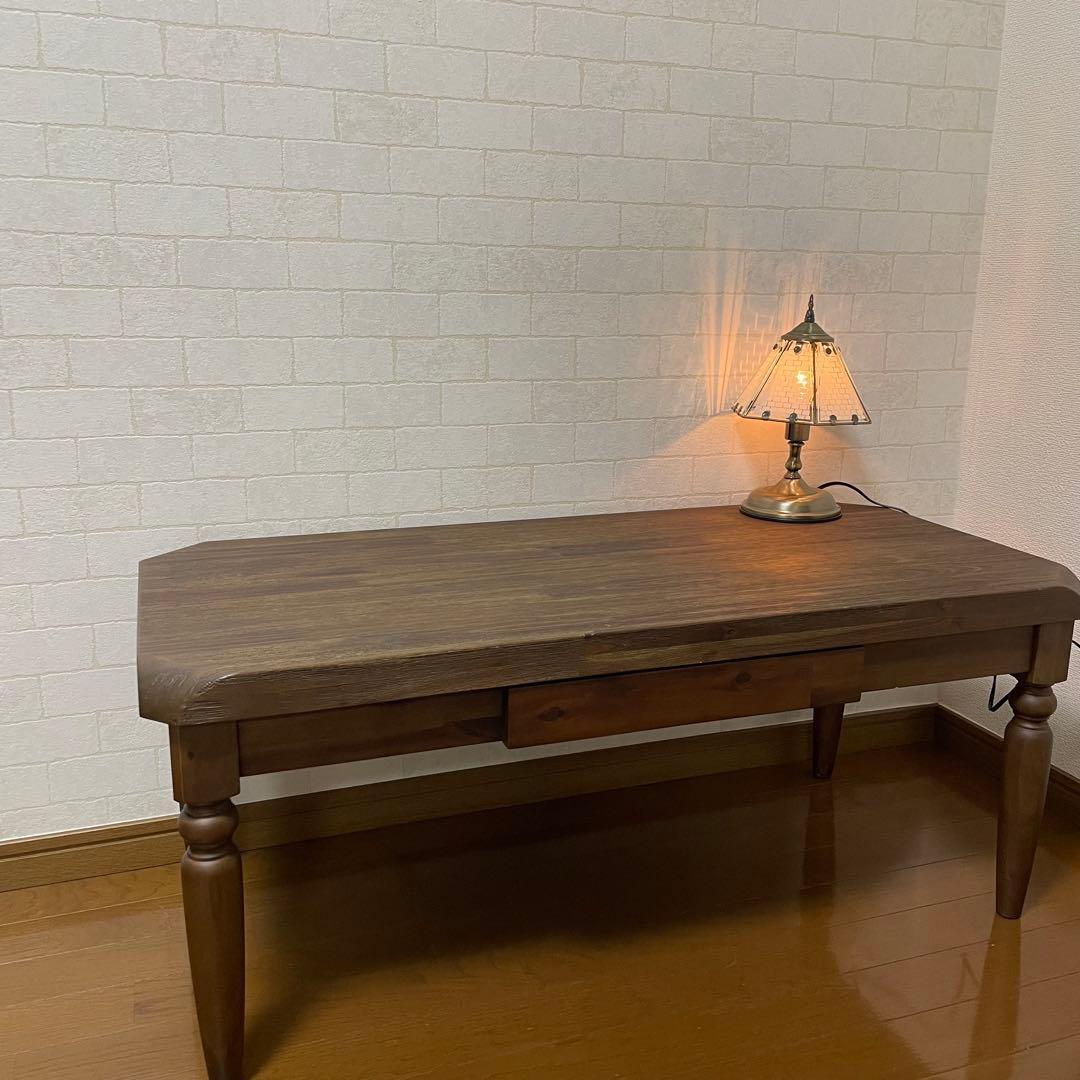 家具の大丸　デミセンターテーブル《95》　アカシア無垢　天然木　モダンクラシック