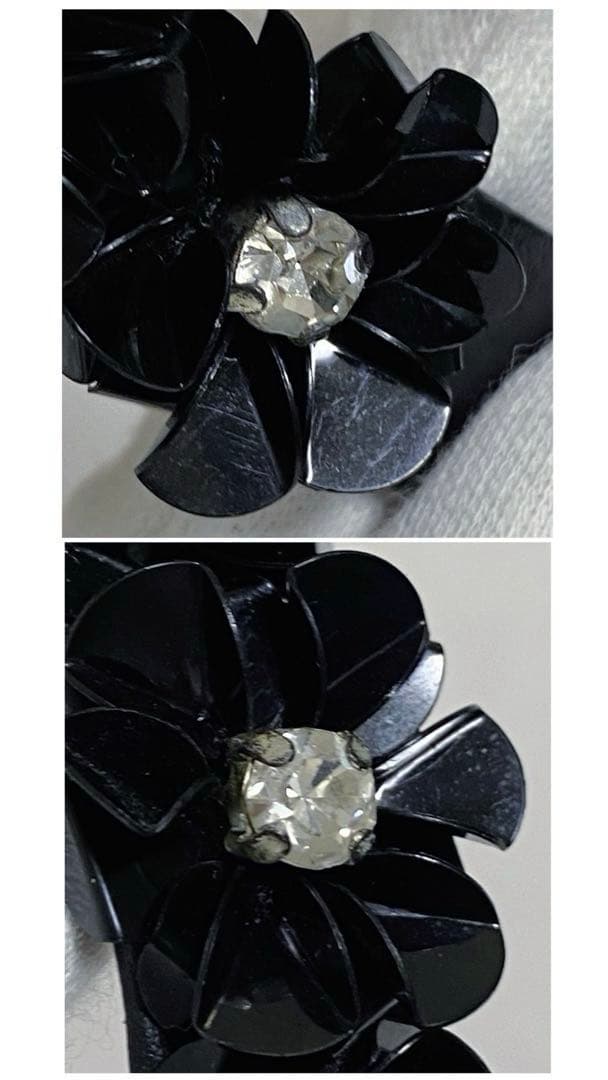 Poiray×CARVEN ポアレ カルヴェン マプルミエ 替えベルト 花 黒