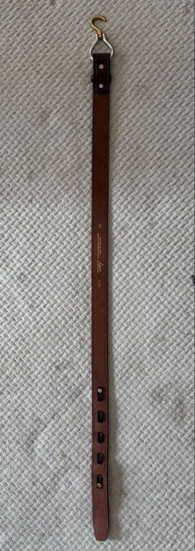 TORY LEATHER フックバックルベルト　32インチ