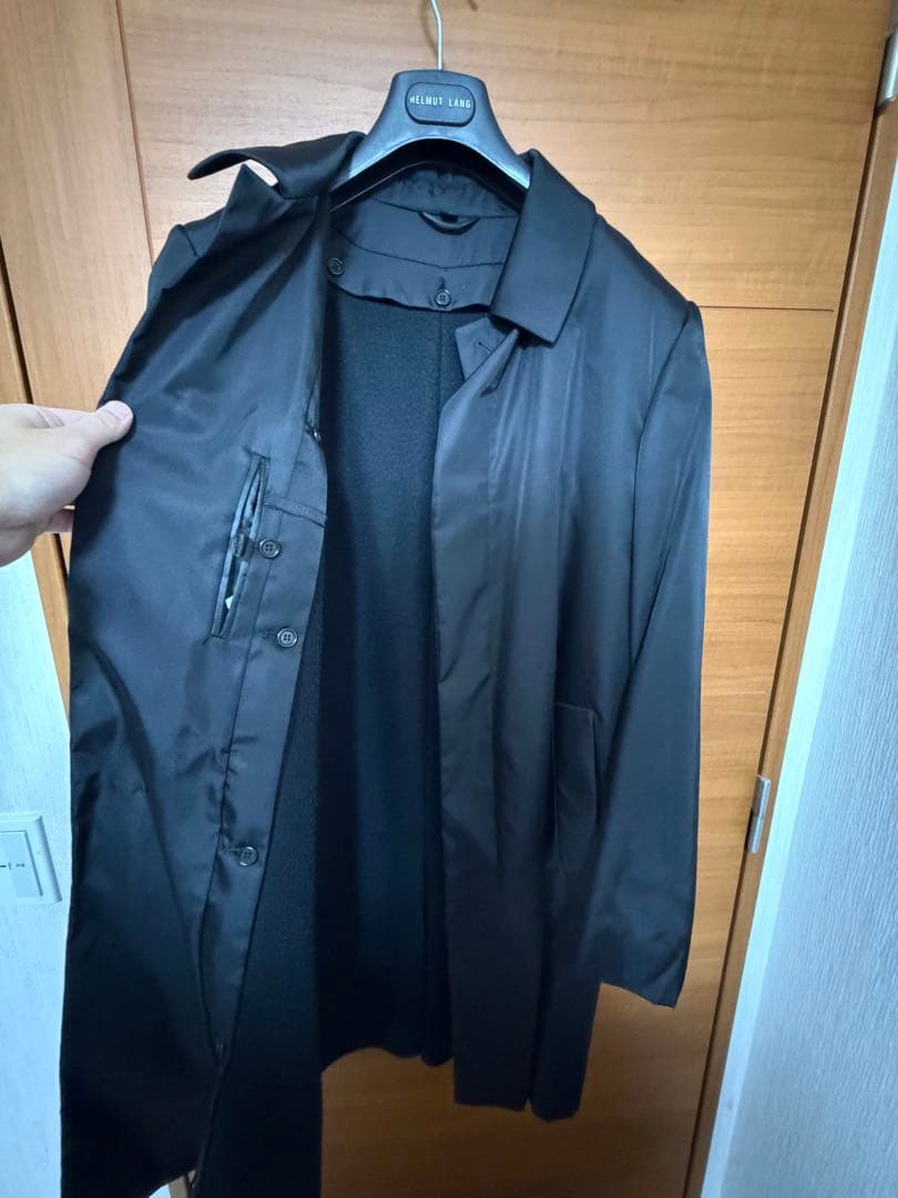 HELMUT LANG ヘルムートラング ブラック ステンカラーコート