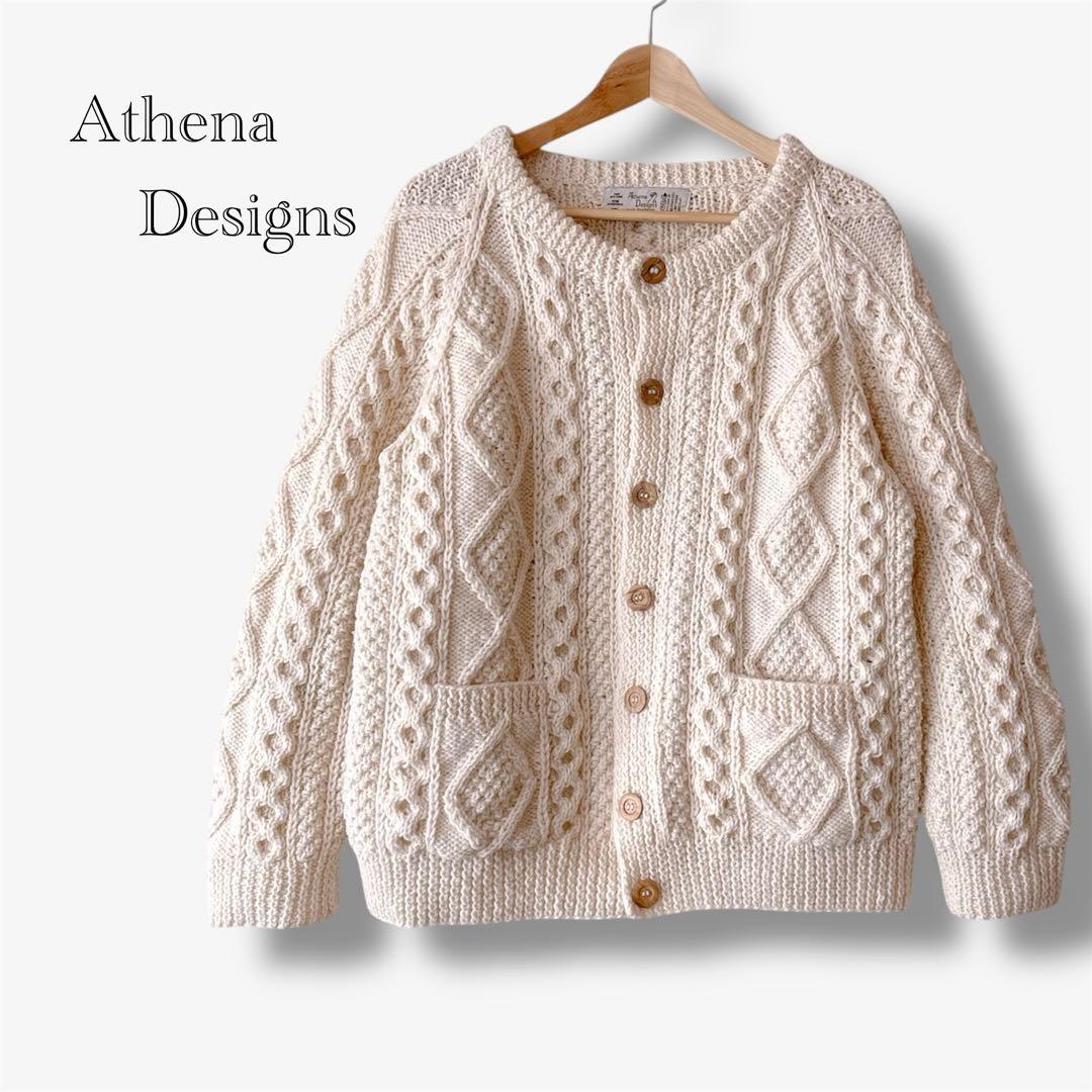 Athena Designs アテナデザイン　ウール　カーディガン　セーター