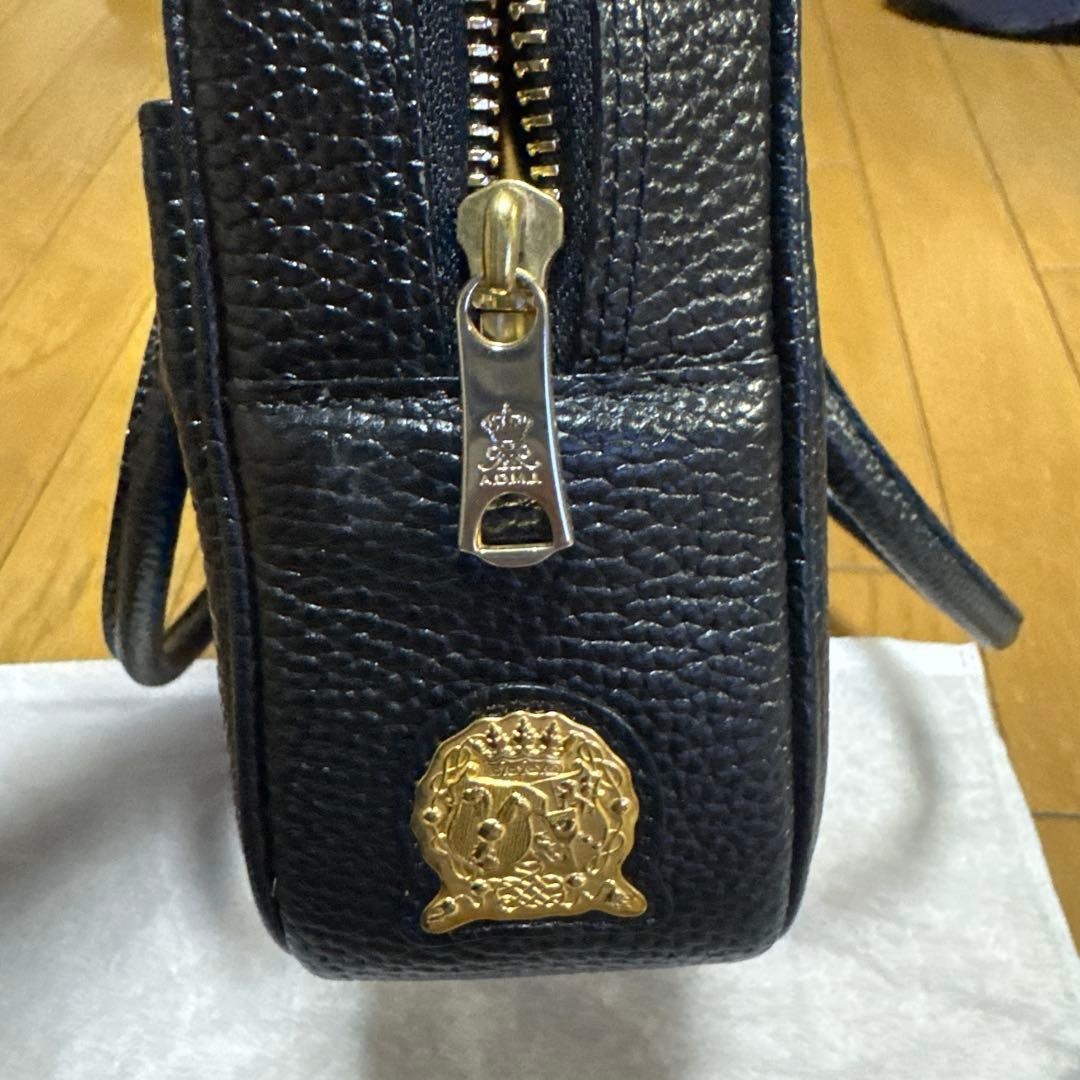 ADMJ 牛革シュリンクレザーボストンバッグ