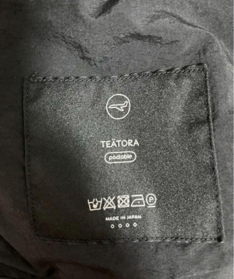 【美品】2022 TEATORA デバイスコート 黒 サイズ4