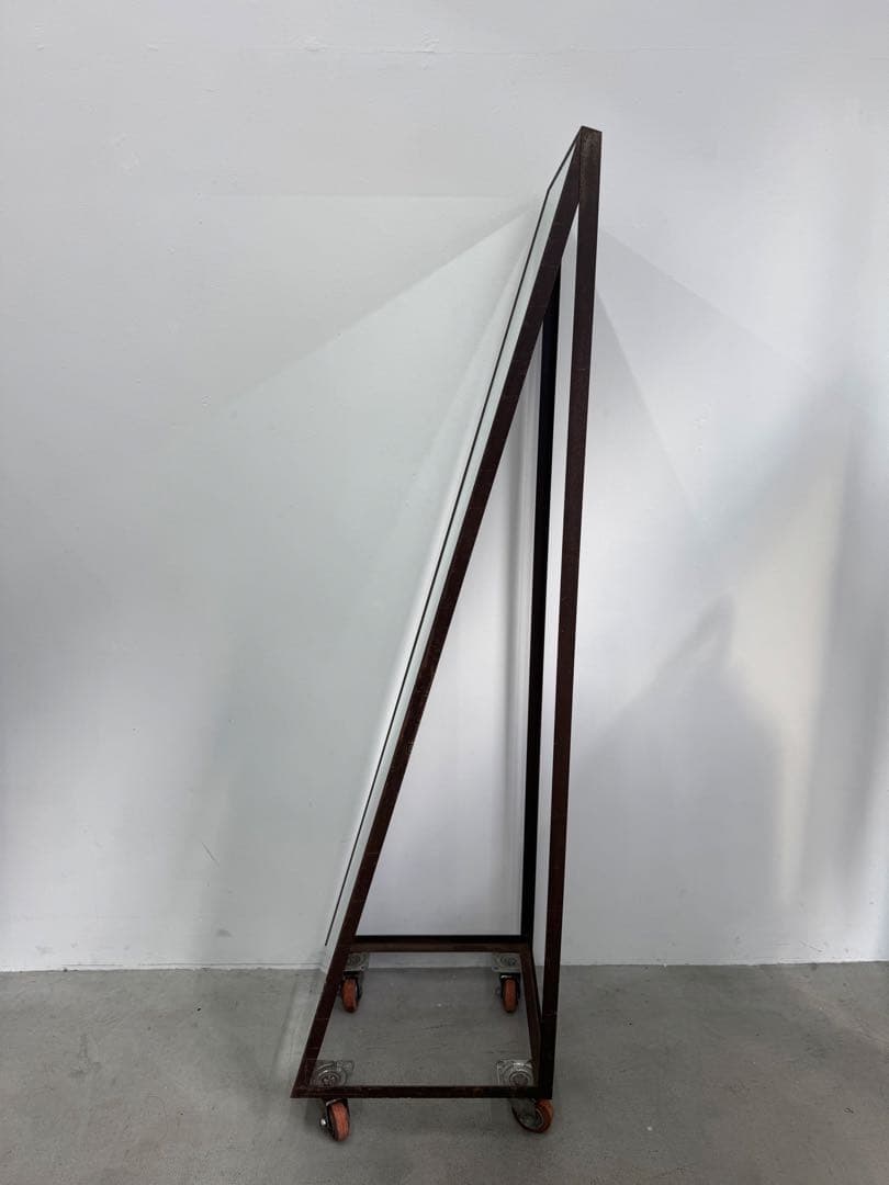 姿見 ミラー 大きいミラー キャスター インダストリアル アパレル　店舗什器 鉄