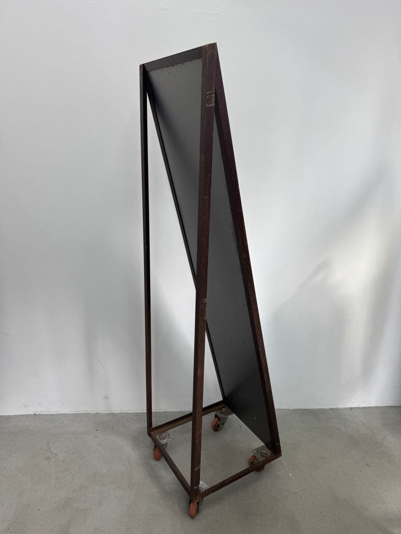 姿見 ミラー 大きいミラー キャスター インダストリアル アパレル　店舗什器 鉄