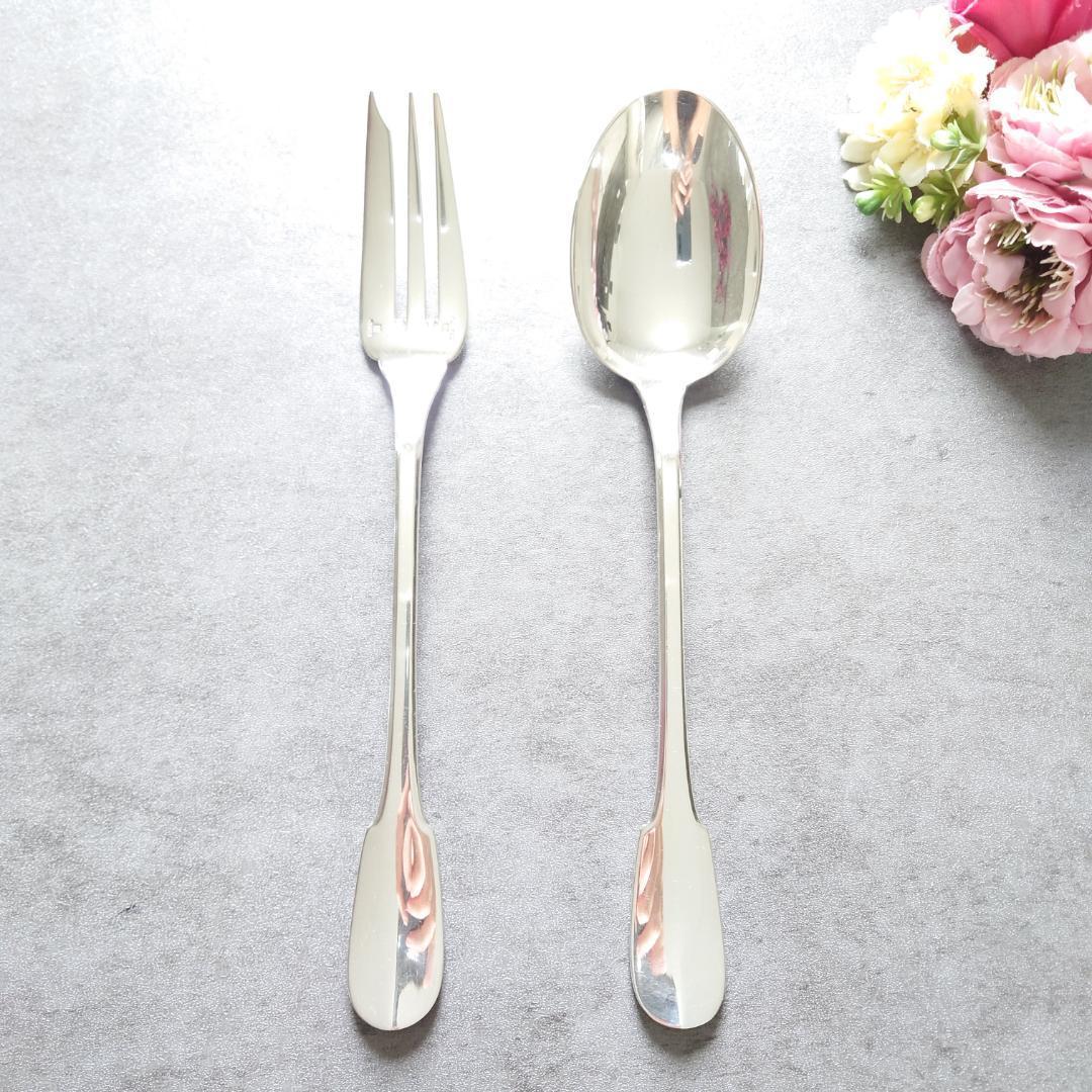 希少 クリストフル クリュニー サービングフォーク サービングスプーン