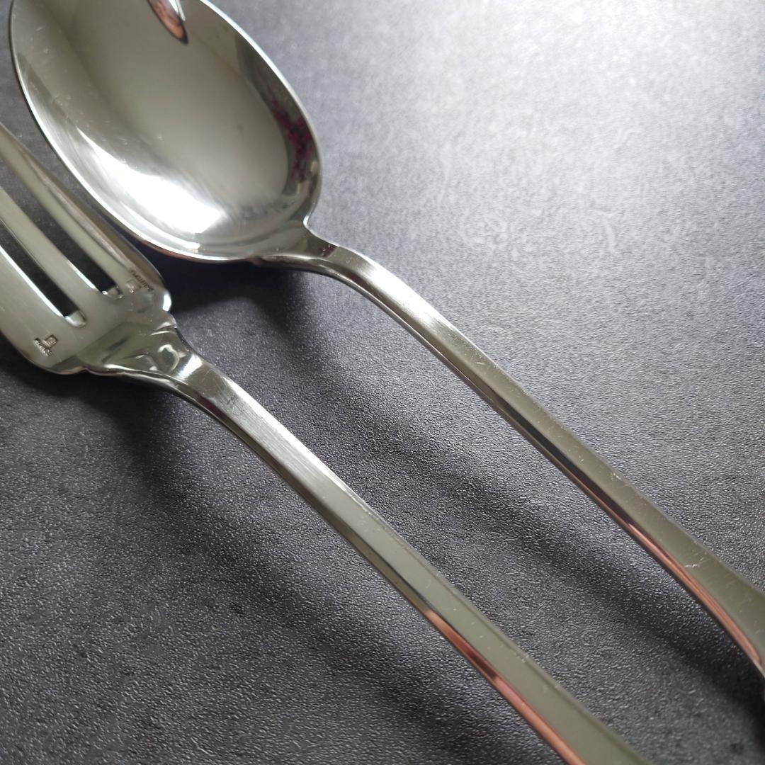 希少 クリストフル クリュニー サービングフォーク サービングスプーン
