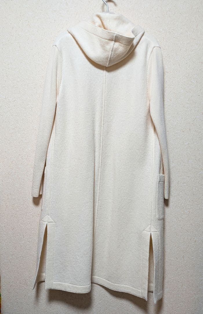 MORABITO フード付きロングカーディガン