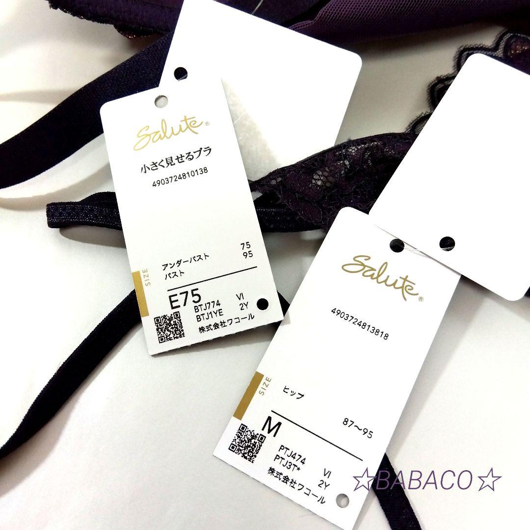☆サルート74 ブラ＆ショーツ VI E75M 紐　ベルサイユ宮殿