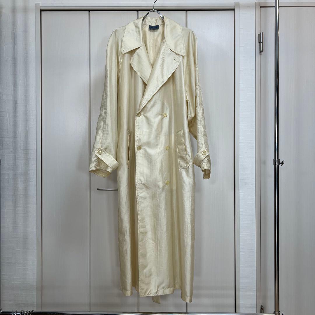 KENZO 90s オーバーサイズ ダブル トレンチコート ナイロン