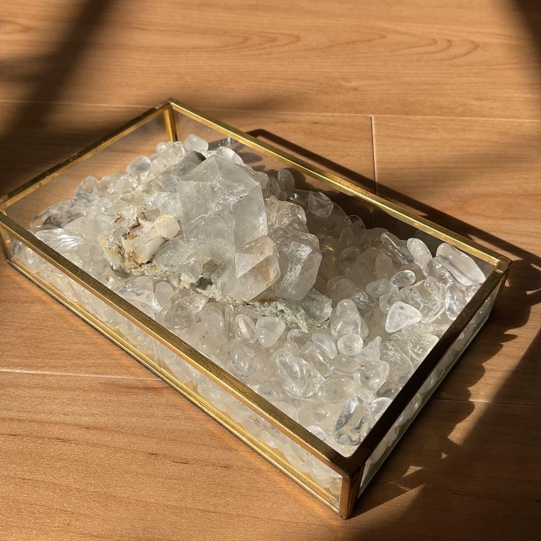 ヒマラヤ マニハール産 水晶 クラスター 浄化セット