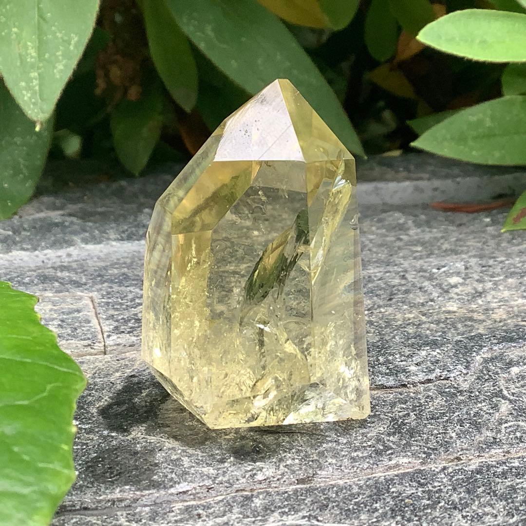 ✳世界に類無し‼️ 天川村レモン水晶*安心の外部鑑定書付　非加熱処理の無垢状態‼️