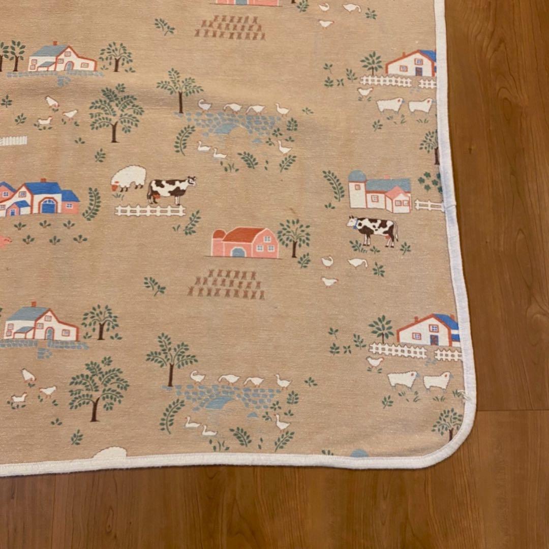 スペイン製 MORA ™︎ ヴィンテージ リバーシ ブルラグカントリー柄