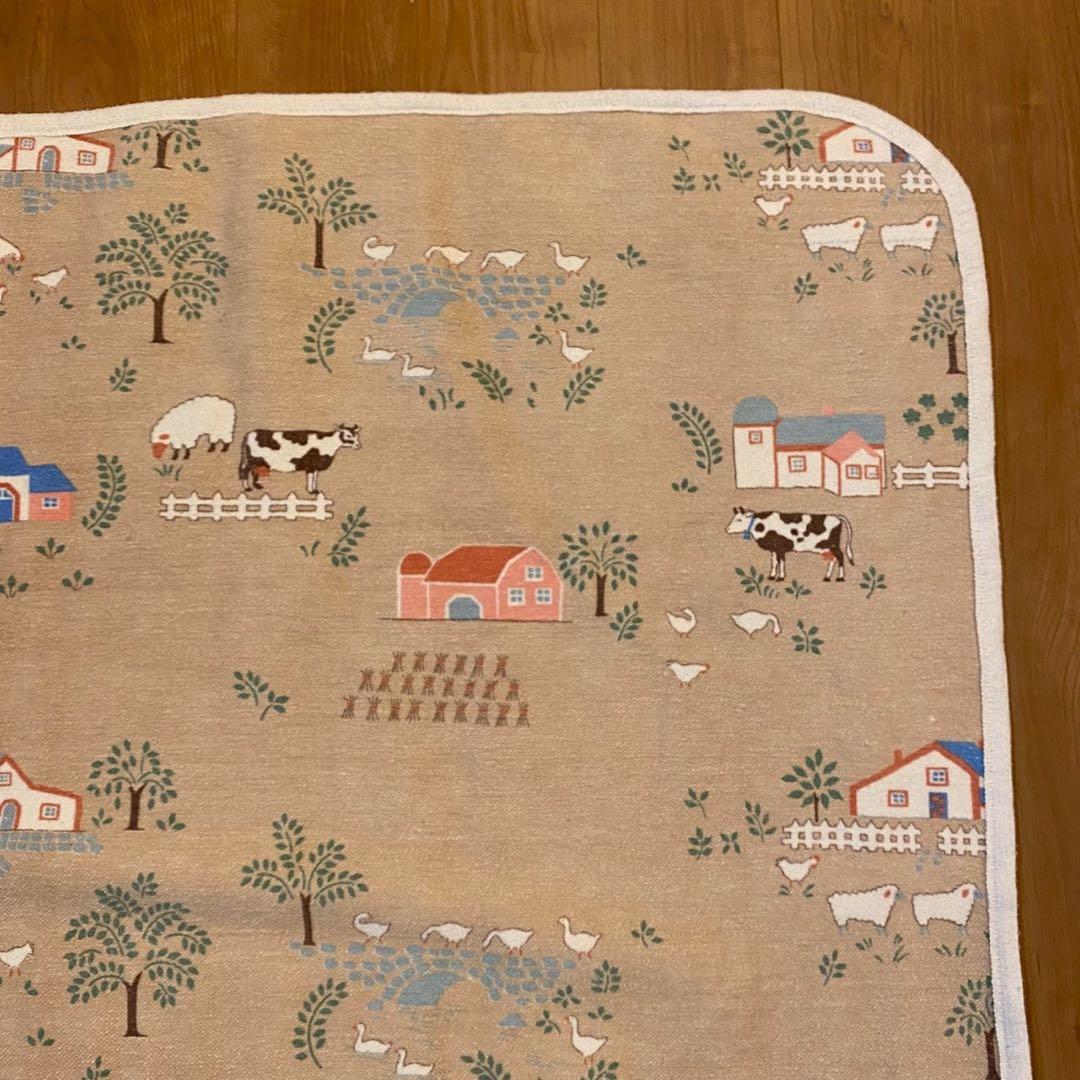 スペイン製 MORA ™︎ ヴィンテージ リバーシ ブルラグカントリー柄