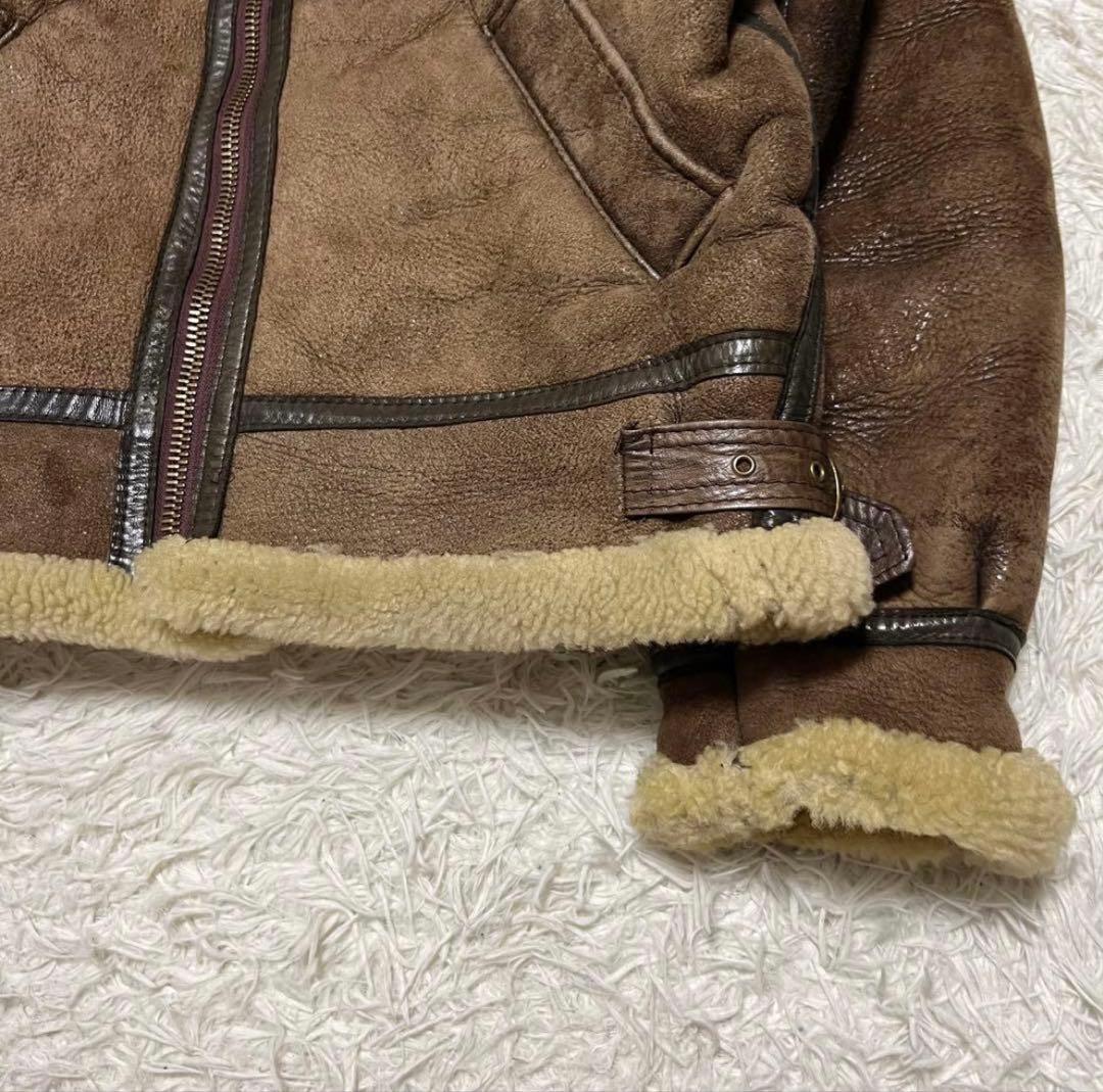 90s US SHEEPSKIN B-3 USA製 ムートン フライトジャケット