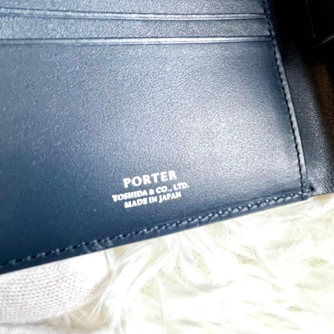 ✨新品未使用✨ポーター　エイブル　レザー　二つ折り財布　ユニセックス　ウォレット