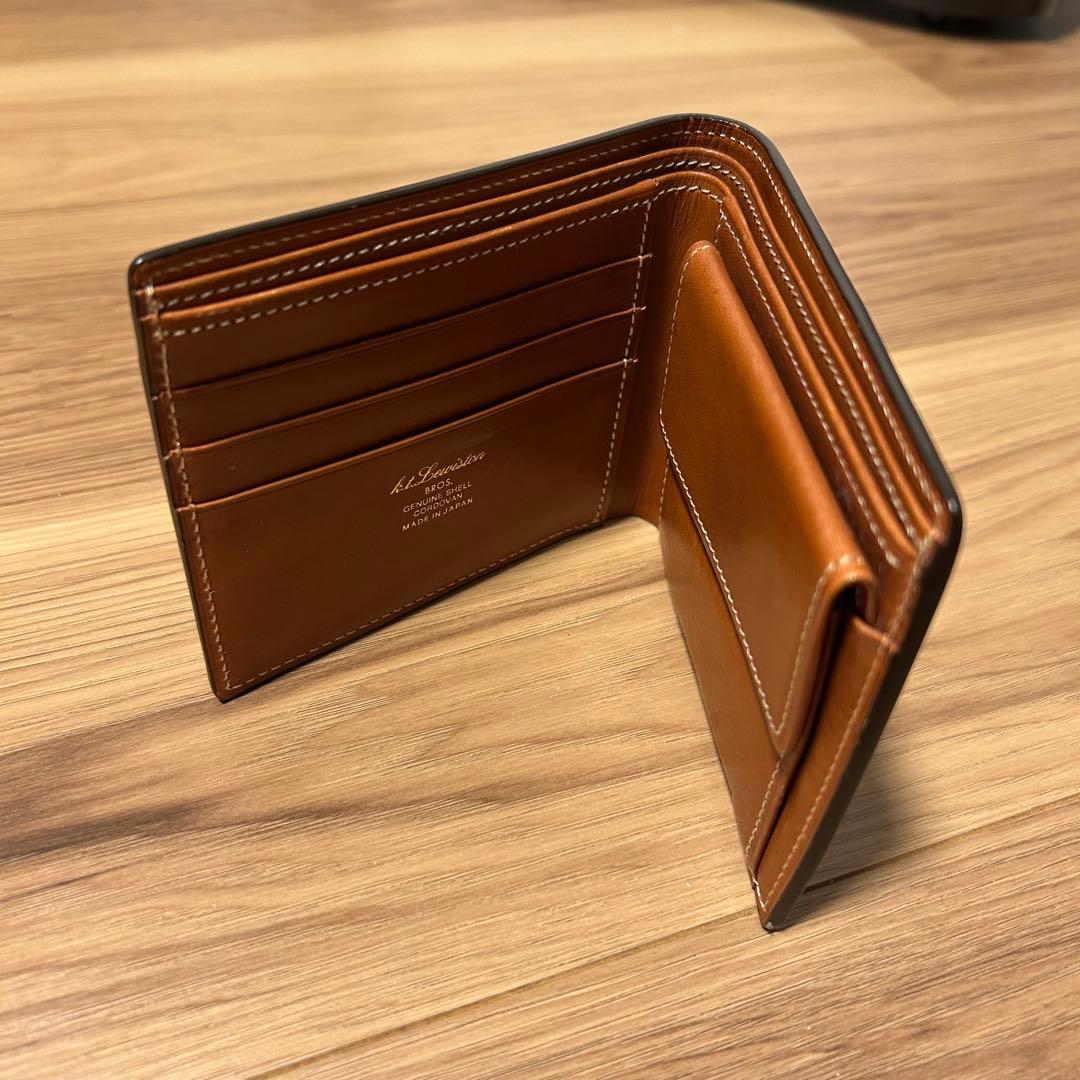K.t.Lewiston 二つ折り財布　シェルコードバン　ナチュラル