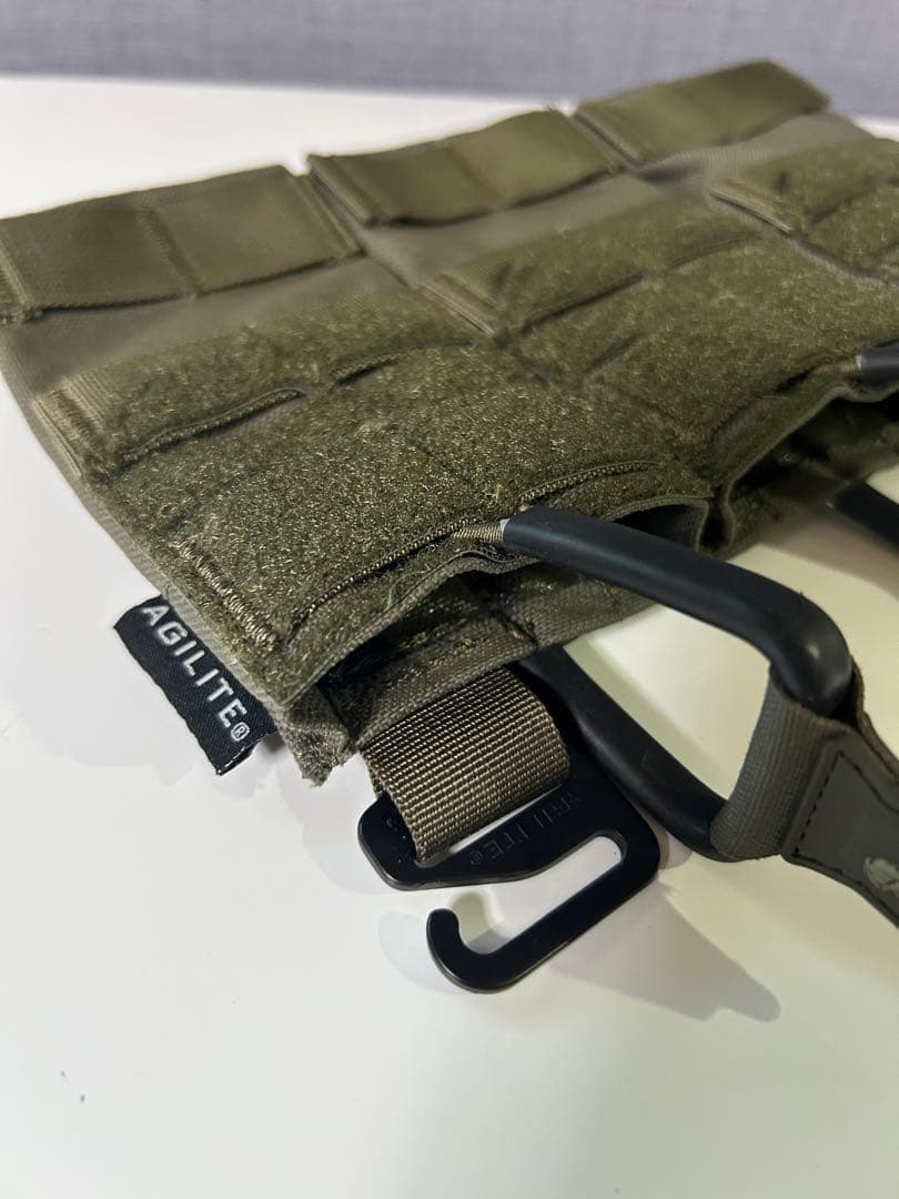 【AGILITE】 トリプルマガジンポーチパネル レンジャーグリーン プラカード