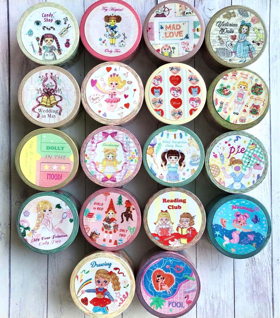 海外作家マスキングテープ36巻セット　OnlyTwo 閣樓日　Lovely徐徐