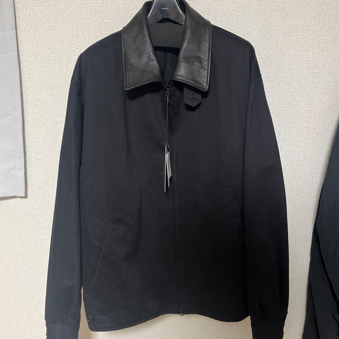 ssstein 襟レザー　ブルゾン