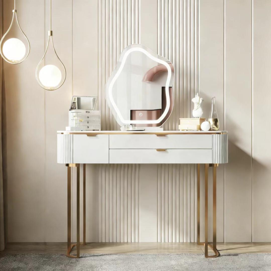 【美品】三色変化LEDミラードレッサー訳あり品写真をご確認212-80-01