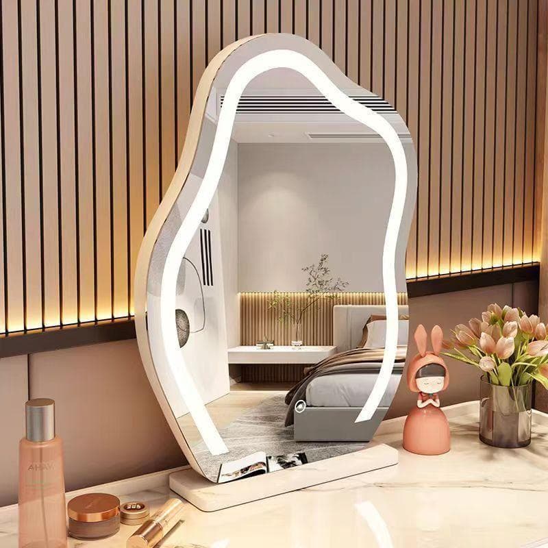 【美品】三色変化LEDミラードレッサー訳あり品写真をご確認212-80-01