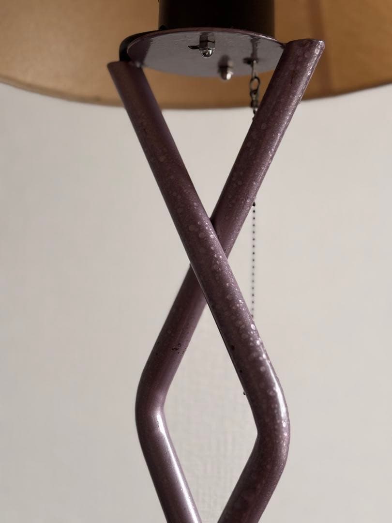 スタンドライト　間接照明　変形　個性的　デザイン　うねうね　ヴィンテージ　希少