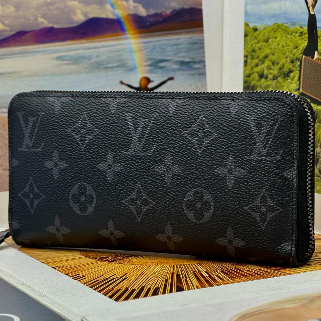 未使用級 ルイヴィトン モノグラム エクリプス ジッピーウォレット ホリゾンタル