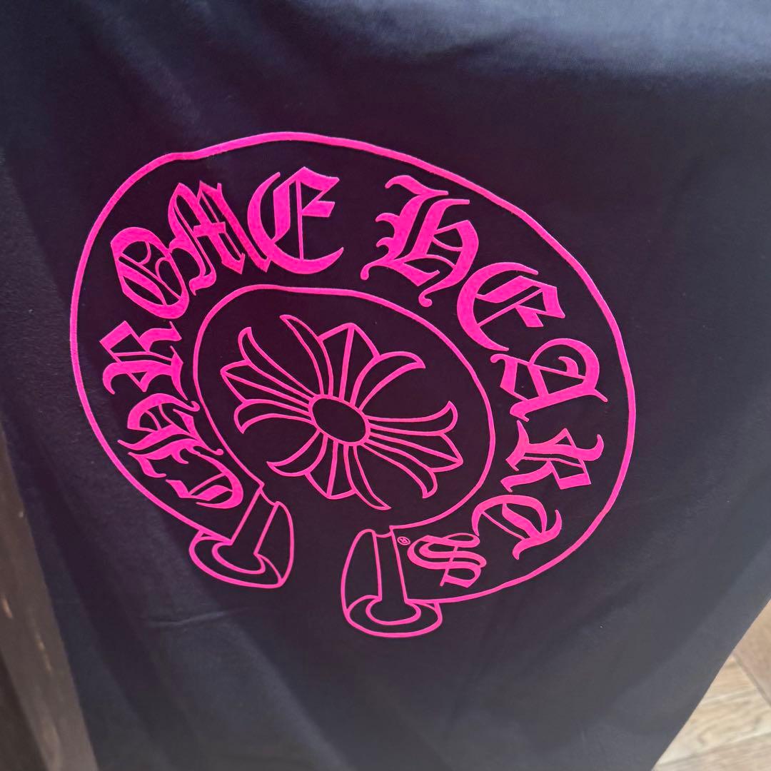 1/6まで割引中　希少Lサイズ　クロムハーツ　ピンク　Tシャツ　ホースシュー