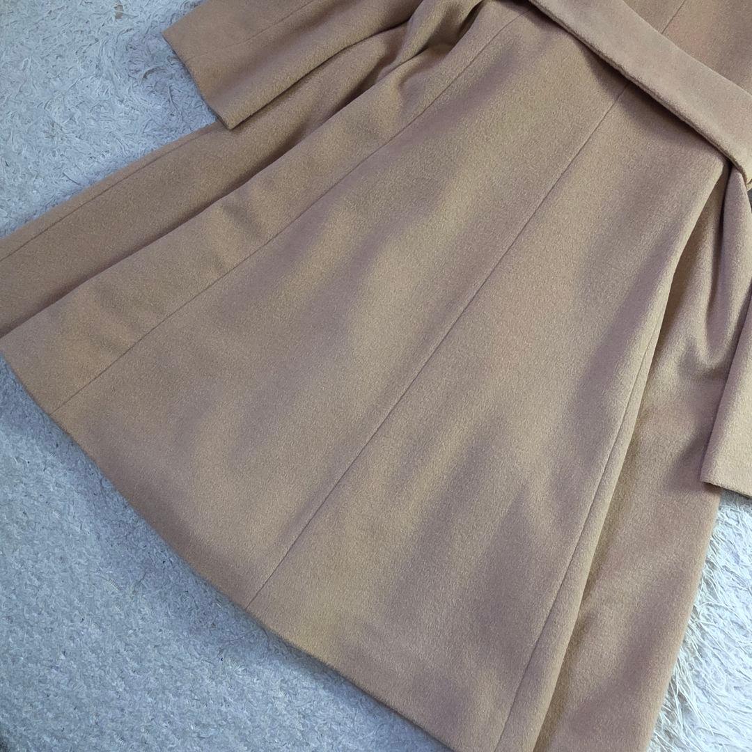 極美品 イネド カシミヤ100% ロングコート キャメル ブラウン サイズM