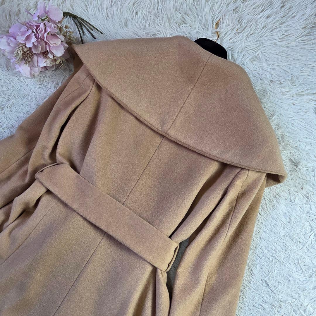 極美品 イネド カシミヤ100% ロングコート キャメル ブラウン サイズM
